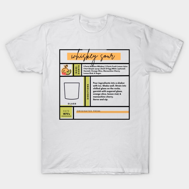 Whiskey Sour T-Shirt by Jande Summer